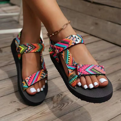 Boho Breeze Sandals - Bæklunartæki sumarsandalar