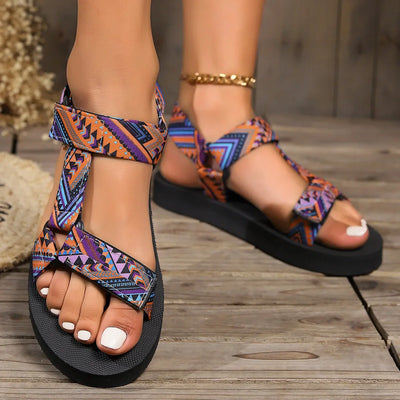 Boho Breeze Sandals - Bæklunartæki sumarsandalar