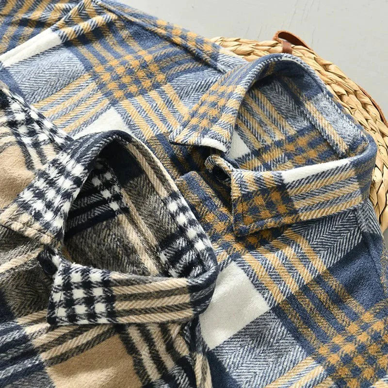 Einar - Vinzéncio Gingham Flanell skyrta